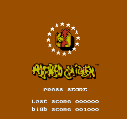 Alfred Chicken title screenshot